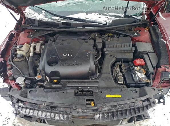 1N4AA6AP7GC439114 2016 NISSAN MAXIMA Red Vista interior trasera
