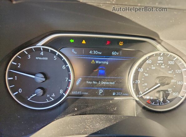 1N4AA6AP9JC370210 2018 NISSAN MAXIMA PLATINUM Синий Вид щитка приборов