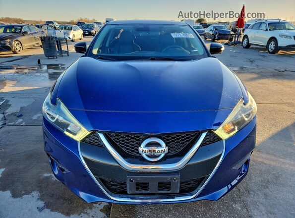 1N4AA6AP9JC370210 2018 NISSAN MAXIMA PLATINUM Синий Вид спереди