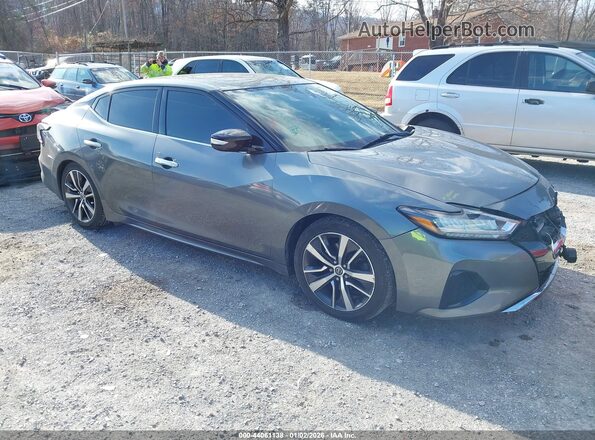 1N4AA6AV2KC380139 2019 NISSAN MAXIMA Серый Передняя правая четверть