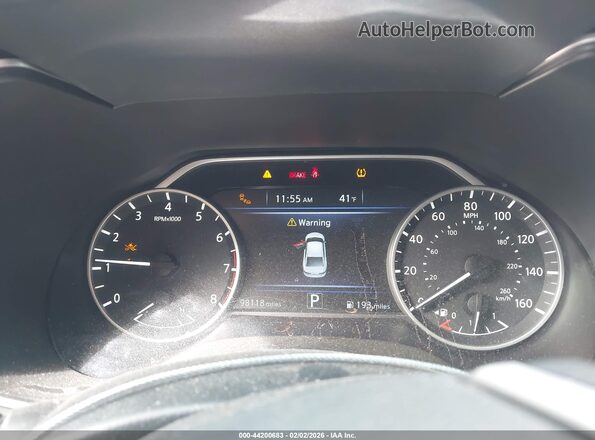 1N4AA6AV2KC380335 2019 NISSAN MAXIMA Серый Вид задних сидений