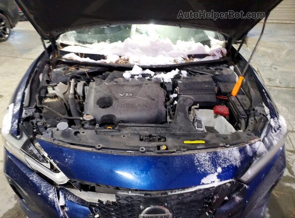 1N4AA6AV5KC371077 2019 NISSAN MAXIMA Синий Вид задней части салона
