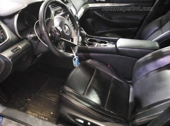 1N4AA6AV5KC371077 2019 NISSAN MAXIMA Синий Вид салона спереди