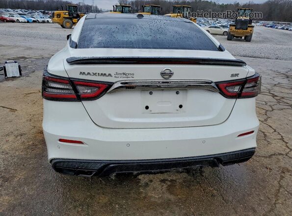 1N4AA6AVXKC366523 2019 NISSAN MAXIMA White Widok z tyłu