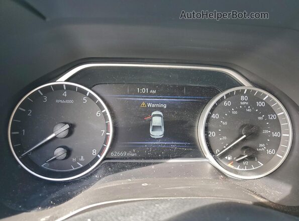 1N4AA6CVXNC503574 2022 NISSAN MAXIMA Серебряный Вид щитка приборов