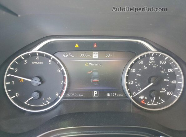1N4AA6DVXLC364445 2020 NISSAN MAXIMA SL Gray Սարքավորումների վահանակի տեսք