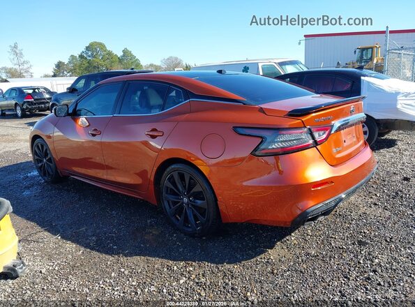 1N4AA6EV4LC362222 2020 NISSAN MAXIMA SR Оранжевый Задняя левая четверть