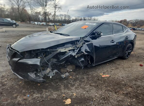 1N4AA6EV4MC509222 2021 NISSAN MAXIMA SR Черный Передняя левая четверть