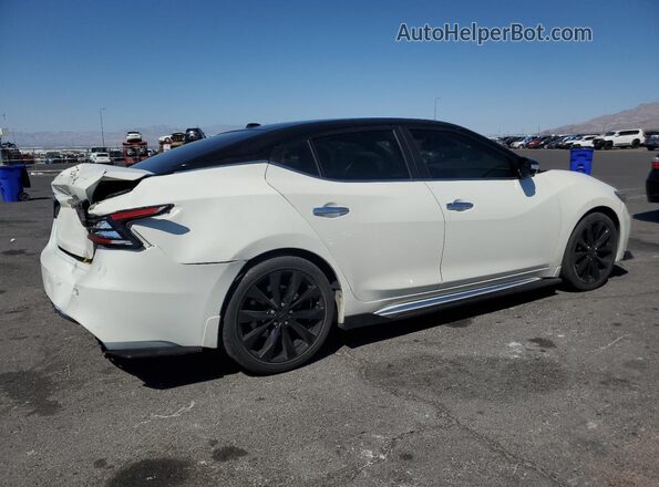 1N4AA6FV0MC508812 2021 NISSAN MAXIMA PLATINUM Белый Задняя правая четверть