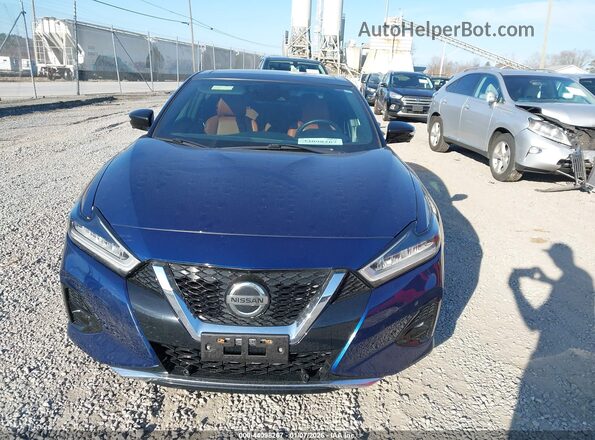 1N4AA6FV1LC385682 2020 NISSAN MAXIMA PLATINUM Blue Widok zestawu wskaźników