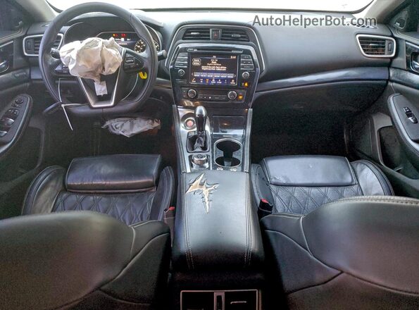 1N4AA6FV1PC503932 2023 NISSAN MAXIMA PLATINUM Синий Вид панели приборов