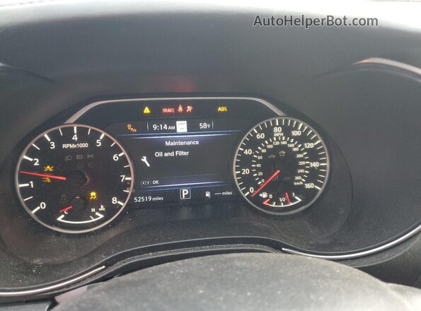1N4AA6FV3MC503880 2021 NISSAN MAXIMA PLATINUM Серый Вид щитка приборов