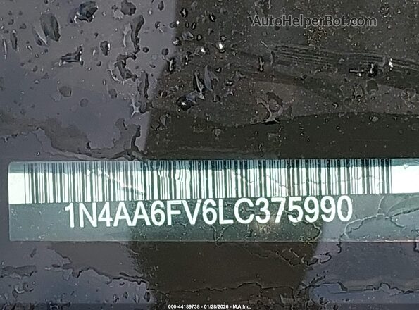 1N4AA6FV6LC375990 2020 NISSAN MAXIMA PLATINUM Оранжевый Вид подкапотного пространства