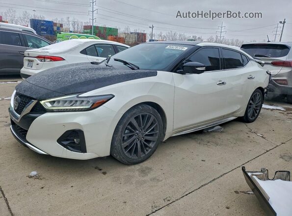 1N4AA6FV7LC377263 2020 NISSAN MAXIMA PLATINUM Белый Передняя левая четверть