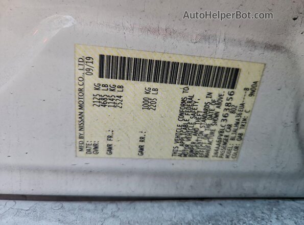 1N4AA6FV8LC363856 2020 NISSAN MAXIMA PLATINUM Белый Вид подкапотного пространства