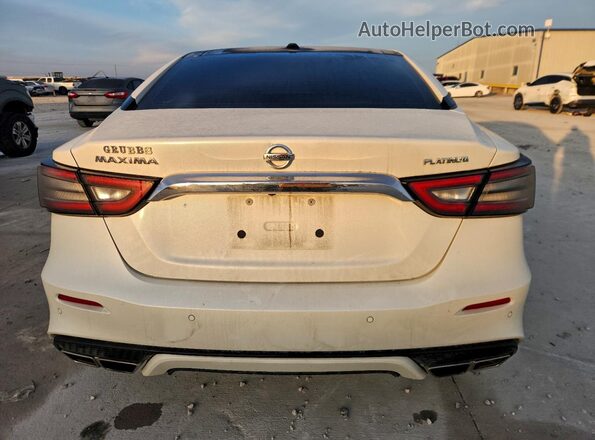 1N4AA6FV8LC363856 2020 NISSAN MAXIMA PLATINUM Белый Вид сзади