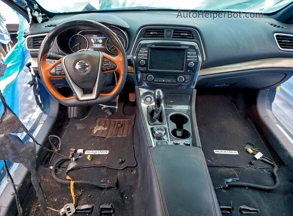 1N4AA6FV9LC375594 2020 NISSAN MAXIMA PLATINUM Черный Вид панели приборов