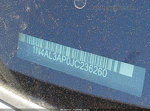 1N4AL3AP0JC236260 2018 NISSAN ALTIMA Черный 