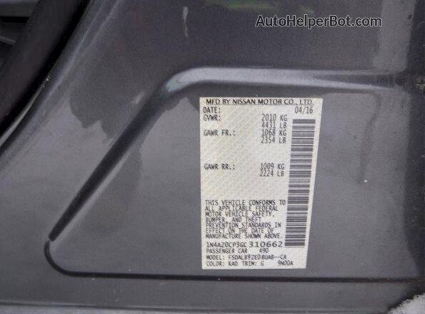 1N4AZ0CP3GC310662 2016 NISSAN LEAF Угольный Вид подкапотного пространства