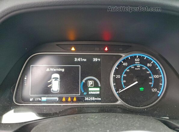 1N4AZ1BV0PC556588 2023 NISSAN LEAF Синий Вид щитка приборов