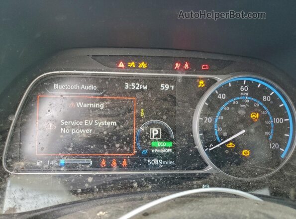 1N4AZ1BV2SC557573 2025 NISSAN LEAF Синий Вид щитка приборов