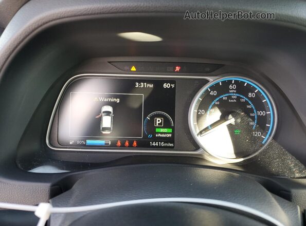 1N4AZ1BV4SC563200 2025 NISSAN LEAF Gray Вид щитка приладів