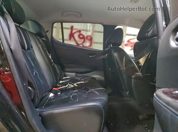 1N4AZ1CP4JC302356 2018 NISSAN LEAF Black Widok tylnych siedzeń