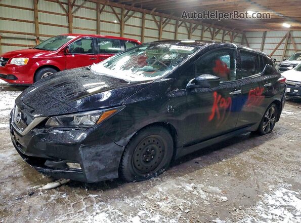 1N4AZ1CP4JC302356 2018 NISSAN LEAF Black Przód lewy