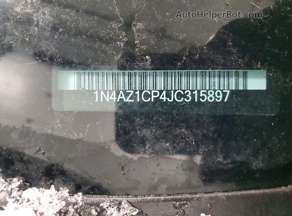 1N4AZ1CP4JC315897 2018 NISSAN LEAF Green VIN sticker view