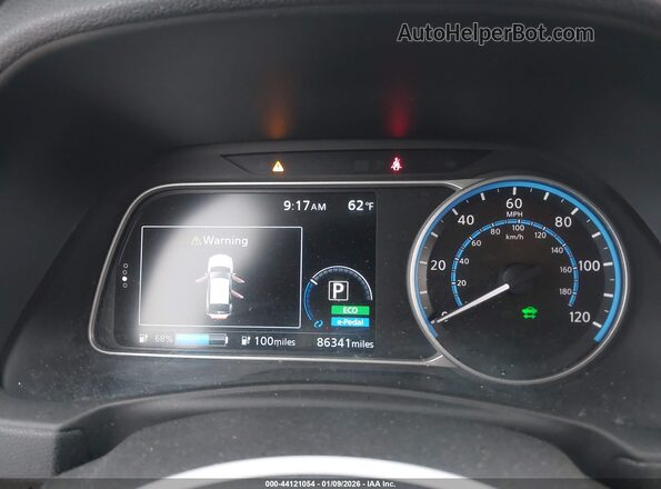 1N4AZ1CP7JC305364 2018 NISSAN LEAF Gray Widok tylnych siedzeń