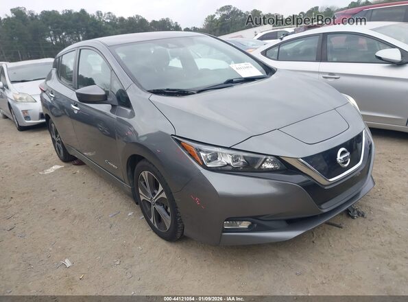 1N4AZ1CP7JC305364 2018 NISSAN LEAF Gray Przód prawy