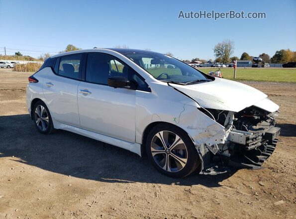 1N4AZ1CP9LC306258 2020 NISSAN LEAF White Delantero derecho