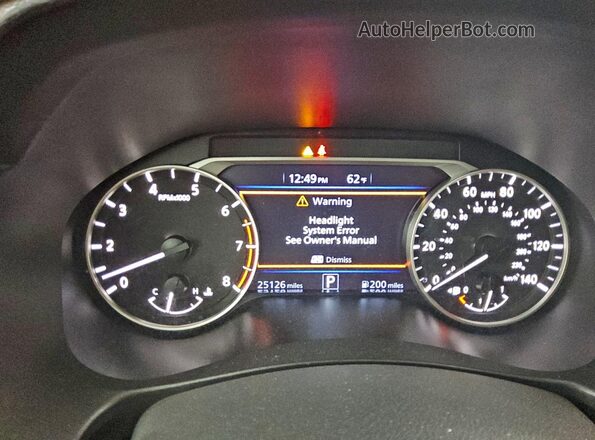 1N4BL4DV8SN354597 2025 NISSAN ALTIMA White Widok zestawu wskaźników