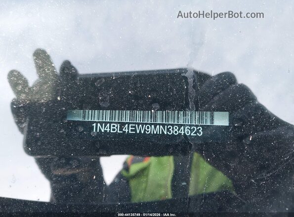 1N4BL4EW9MN384623 2021 NISSAN ALTIMA Black Widok komory silnika