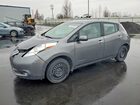 2017 Nissan Leaf S Серый vin: 1N4BZ0CP0HC300435