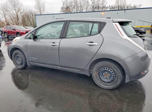 1N4BZ0CP0HC300435 2017 NISSAN LEAF Серый Задняя левая четверть