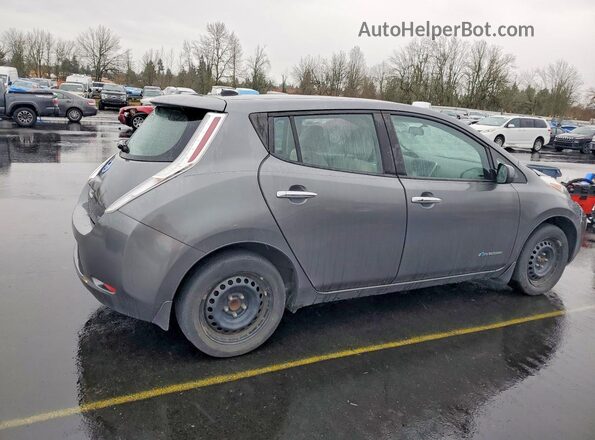 1N4BZ0CP0HC300435 2017 NISSAN LEAF Серый Задняя правая четверть