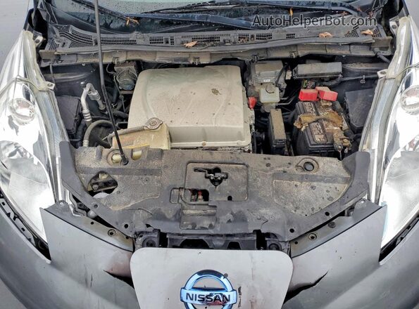 1N4BZ0CP0HC300435 2017 NISSAN LEAF Серый Вид задней части салона