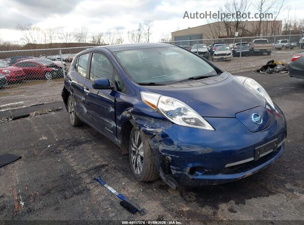 1N4BZ0CP1GC312480 2016 NISSAN LEAF Blue Przód prawy