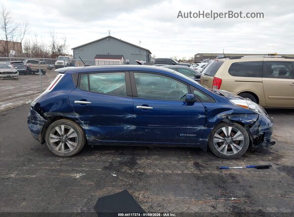 1N4BZ0CP1GC312480 2016 NISSAN LEAF Blue Widok wnętrza z tyłu
