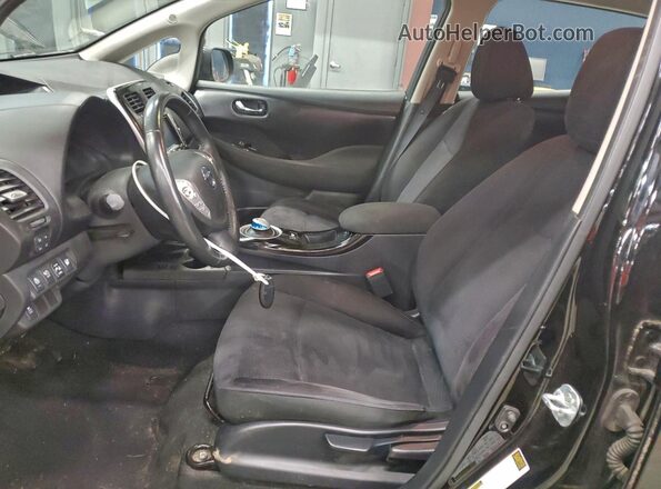 1N4BZ0CP1GC314293 2016 NISSAN LEAF Black Вид салону спереду