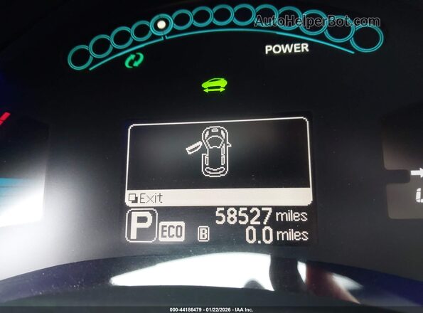 1N4BZ0CP2HC305040 2017 NISSAN LEAF Silver Вид задніх сидінь