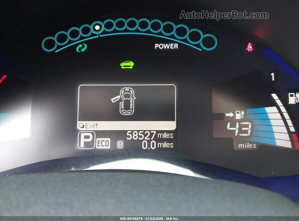 1N4BZ0CP2HC305040 2017 NISSAN LEAF Silver Вид задньої частини салону