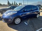 2017 Nissan Leaf S Синий vin: 1N4BZ0CP2HC306219
