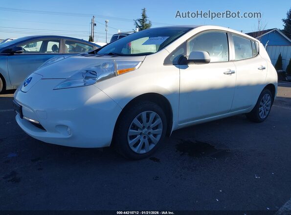 1N4BZ0CP4HC300079 2017 NISSAN LEAF White Przód lewy