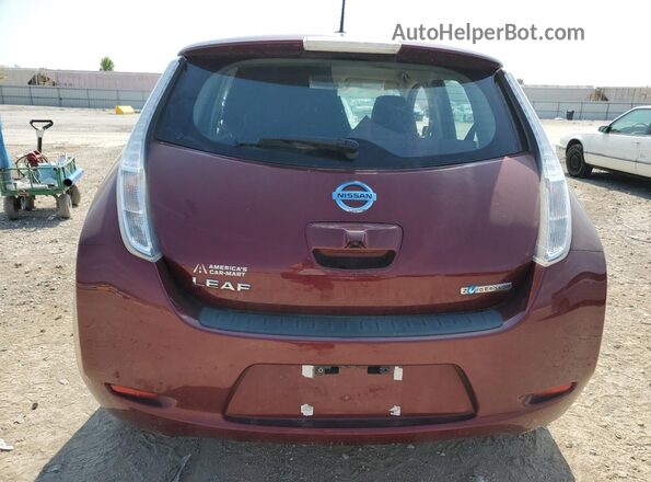 1N4BZ0CP5GC313096 2016 NISSAN LEAF Бордовый Вид сзади