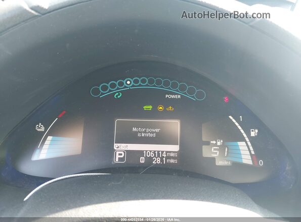 1N4BZ0CP6GC315150 2016 NISSAN LEAF Серый Вид задней части салона