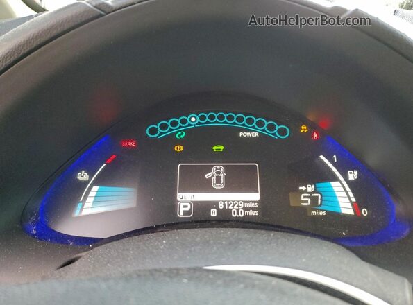 1N4BZ0CP9GC314820 2016 NISSAN LEAF Silver Widok zestawu wskaźników