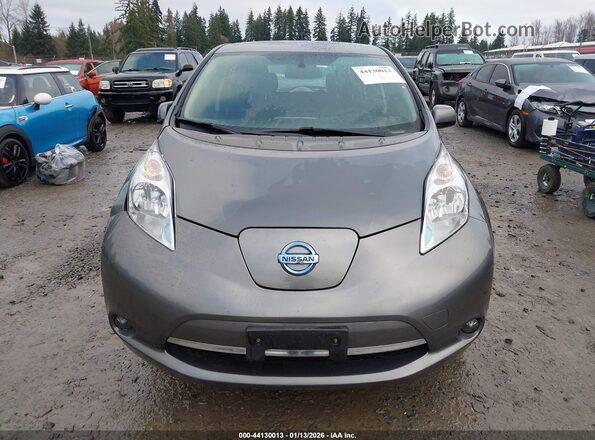 1N4BZ0CP9HC304967 2017 NISSAN LEAF Gray Instrument cluster view