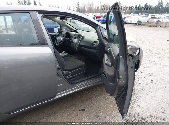 1N4BZ0CP9HC304967 2017 NISSAN LEAF Gray Front interior view